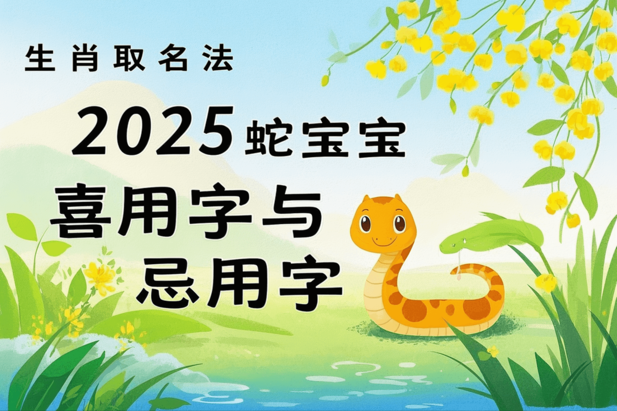2025年蛇年宝宝取名指南：喜用字与忌用字