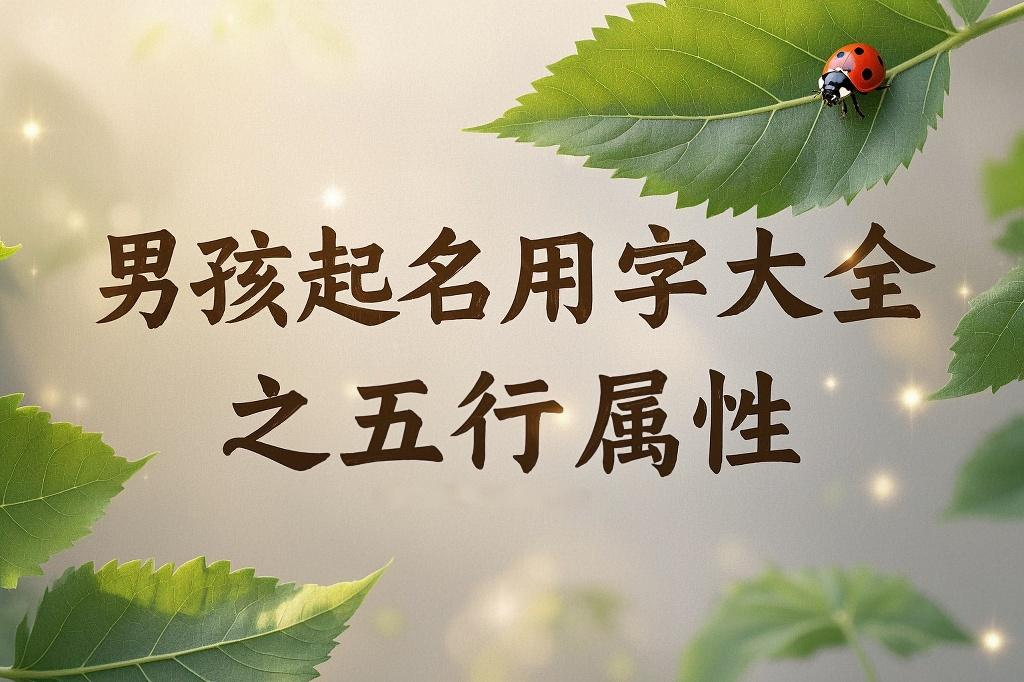 五行属性男孩起名用字大全