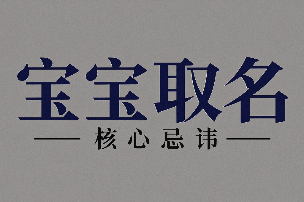 宝宝取名的核心忌讳